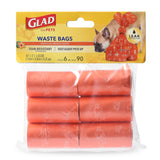 Glad for Pets Odor-Control Scented Dog Poop Bags for Low-Stress Daily Walks, 9x14 Inch Lavender and Fresh Scent Pickup
