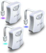 FunCare Glow Toilet Light – 3-Pack Gag Gift for Dad on Father's Day, Motion Activated LED Bathroom Night Light