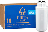 Brita Hub Replacement Water Filter – White Countertop Filter for Modern Kitchens and Dining Areas, 6-Month Filter