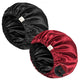Large - Black & Wine Red