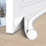 HomeProtect Stylish Door Sweep for Front and Back Doors – Trim-to-Fit Weather Stripping in Neutral Tones