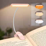 Gritin Clip-On Reading Lamp for Remote Learners – Memory Brightness Function and 80-Hour Runtime for Uninterrupted Study Sessions