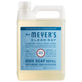 Mrs. Meyer's Clean Day Rain Water Dish Soap Refill – Calming Aromatherapy for Mindful Kitchen Wind-Down Routines