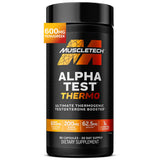 MuscleTech AlphaTest Thermo – Premium 90-Capsule T-Boost for the Elite Lifter, Clinically Studied Free Testosterone Support