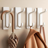 Towlz Wall Hooks for Cozy Bedroom Decor, Matte Black Adhesive Coat Hooks for Living Room Entryway Styling