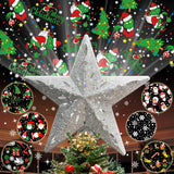 Lumichroma Christmas Tree Topper Projector – Child-Safe Glitter Star for Kids Bedroom Night Light