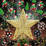 Lumichroma Christmas Tree Topper Projector – Child-Safe Glitter Star for Kids Bedroom Night Light