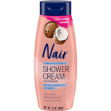 Nair Sensitive Shower Cream – Self-Care Hair Removal for Sensitive Skin, Coconut Oil Ritual