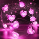 Pink-Heart - 1 pack 30 LED