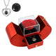 Red Apple Rose Box + Heart Necklace