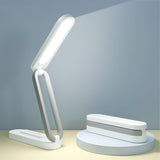 [Brand Name] Simple Cordless Lamp for Uncluttered Desks – White Foldable Reading Light