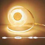 LuminGlow COB LED Strip – Ambient Accent Lighting for Bedroom, Under Bed, and Headboard, USB 5V