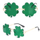 1 Four-leaf Clover and 1 Shamrock Clover - Green