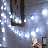 Minetom Globe String Lights – Housewarming Gift for Couples & New Homeowners, 33ft 100 LED Warm White Plug-in Fairy Lights with Remote