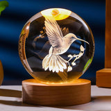 [Brand Name] Moon Crystal Sphere Lamp - Child Friendly Bedroom Light, Durable Drop Resistant K9 Crystal with Remote