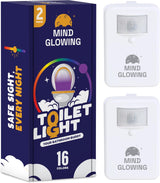 Mind-Glowing Motion Activated Toilet Light for Seniors – Flameless Guide Light for Mobility Limited Adults and Caregivers