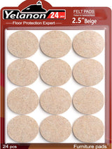 Yelanon Felt Furniture Pads for Hardwood Floors - 216 Pcs One-Pack Floor Protection Solution for Intentional, Clutter-Free Homes
