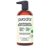 PURA D'OR Biotin Anti-Thinning Shampoo and Conditioner – Thoughtful Birthday or Holiday Gift for Her and Him, Gold Label 16oz Set