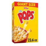 Kellogg's Corn Pops Cereal – Portable Office Snack to Fuel Afternoon Focus, 22.6 oz