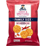 Quaker Rice Crisps Sweet & Spicy Chili – Office Break Room Snack That Won't Weigh You Down, 8.5 oz