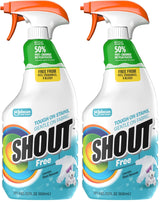 Shout Free Laundry Stain Remover Spray – Gentle Baby Stain Pre-Treat for Nursery and Playroom Laundry, 22oz
