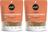 Elan Organic Sesame Seeds in Unbleached Resealable Bag, Less-Is-More Organic Topping for Modern Home Cooking