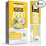PURE KICK PRO Hydration Electrolyte Drink Mix – Portable BCAA Powder for Hiking and Trail Recovery, Pineapple Coconut