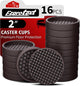 16pcs Round Brown - 2"