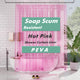 Clear Hot Pink - 72"W x 78"L (Pack of 1)