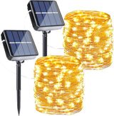 Joomer Solar String Lights – Living Room Aesthetic Lighting with Ultra-Thin Silver Wire and Memory Function