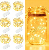 LUMIO Battery Operated Fairy Lights 7ft – Flameless LED String Lights for Safe Sleep, Nursery and Senior Living Room Use