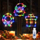 Wreath, Gift Box, Santa Claus