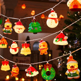 LOLStar Holiday Fairy Lights – Child Friendly Playroom and Bedroom Decor, 20 LED Cool to Touch Battery String with 10 Cute Shapes