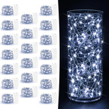 Glowia Fairy Lights Battery Operated – Child Safe 7ft 20 LED String Lights for Nursery, Kids Room and Playroom Tent, Cool Touch Warm White