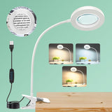 MagniShine 10X Magnifying Lamp – Eye-Comfort Wellness Essential for Aging Eyes, Bedside Reading Light with Adjustable Brightness