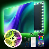 Ailitty AuroraStrip – Birthday Gift for Her, Music Sync RGB LED Strip for Bedroom with App and Remote