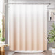 A- Khaki Ombre +12 Metal Hooks - 72"W x 72"L (Pack of 1)