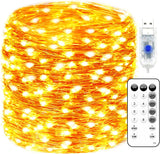 LuminHue 66ft Fairy Lights with Timer – Safe LED Night Light for Kids Bedroom, Nursery and Playroom