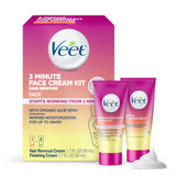 Veet 3-Minute Facial Hair Removal Cream with Aloe Vera – Sensitive Skin Self-Care Ritual for Women, Gentle Upper Lip and Chin Hair Removal
