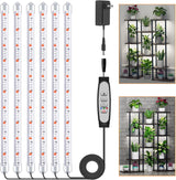Roleadro 3-Bar Plant Grow Light Strip – Mindful Living Room Shelf with Calming Full Spectrum for Houseplants