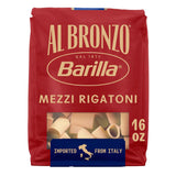 Barilla Al Bronzo Mezzi Rigatoni 13 Minute Cook Pasta for Quick Busy Weeknight Dinners