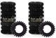 Black - 8 Count (Pack of 2)