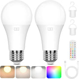 LuminWick Rechargeable Wireless Bulb – Outdoor Patio Lighting, Hanging Deck Light with No Outlet Needed