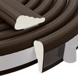 Furinno Wedge Weather Stripping – Sleek White Trim Seal for Modern Living Room Windows, Self-Adhesive Foam