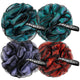 Charcoal Blue, Green, Purple & Red (75g) - 1 Count (Pack of 4)