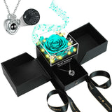 Verocharm Preserved Rose with Music and Soft Light – Calming Wind-Down Ritual and Self-Care Night Light for Her Bedroom, 5-Minute Auto Timer