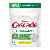 Cascade Free & Clear Dishwasher Pods for Sensitive-Skin Family Kitchens, Fragrance-Free Daily Dishwashing