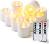 Homemory 12-Pack Flameless Candles – Ambience Accent for Mantels, Sconces, and Centerpiece Bowls