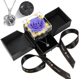 Preserved Rose with Hidden Necklace – Calming Bedside Decor for Nightly Wind-Down Rituals and Self-Care Corners