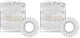 Transparent - 4 Count (Pack of 2)